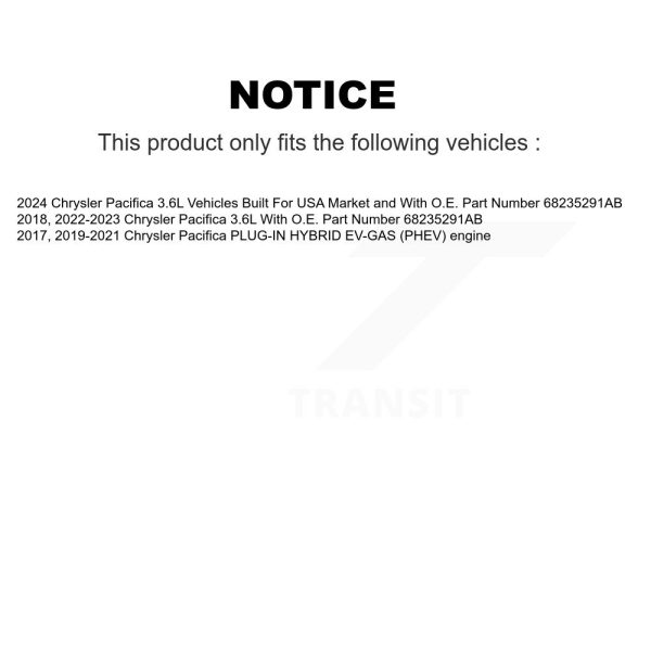 Air Filter 57-WA10772 For Chrysler Pacifica - Image 2