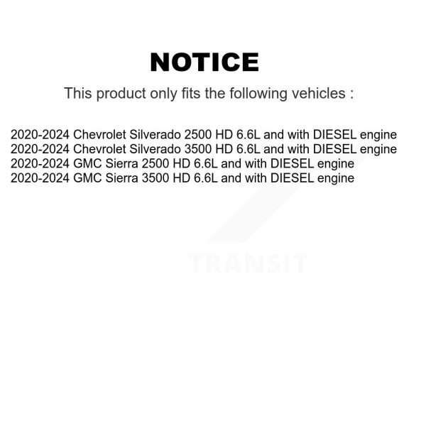Air Filter 57-WA11057 For GMC Chevrolet Sierra 2500 HD Silverado 3500 - Image 2