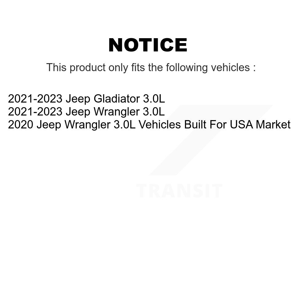 Air Filter 57-WA11255 For Jeep Wrangler Gladiator 3.0L - Image 2