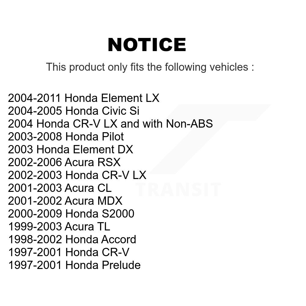 Wheel Bearing 70-510050 For Honda Civic CR-V Accord Pilot Acura Element RSX - Image 2