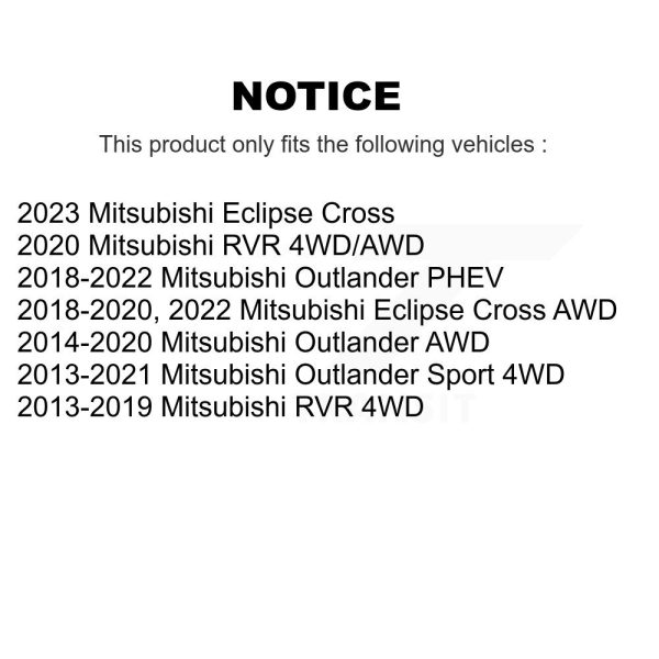 [Rear] Wheel Bearing Hub Assembly 70-512564 For Mitsubishi RVR Outlander Eclipse - Image 2
