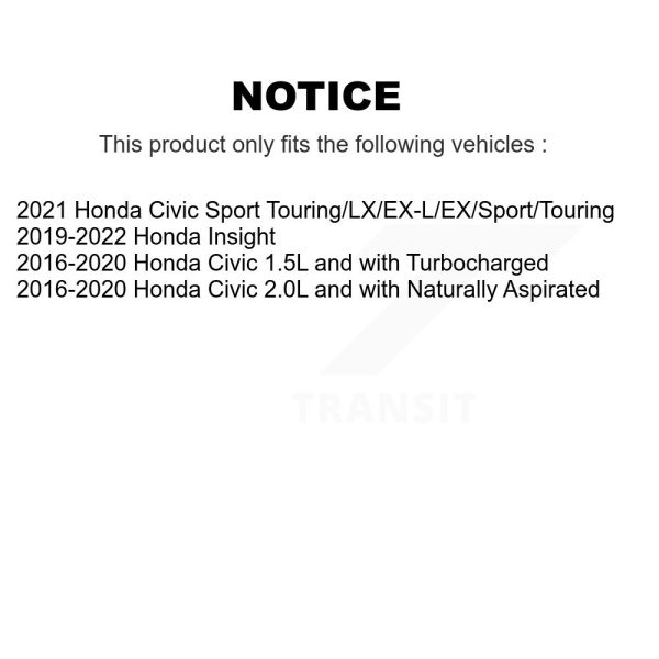 [Rear] Wheel Bearing Hub Assembly 70-512570 For Honda Civic Insight - Image 2