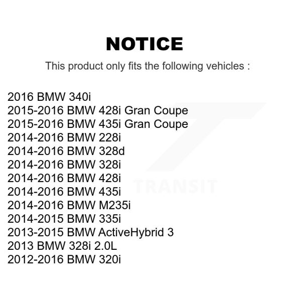 [Front] Wheel Bearing Hub Assembly 70-513359 For BMW 320i M235i 328i 228i 435i 3 - Image 2