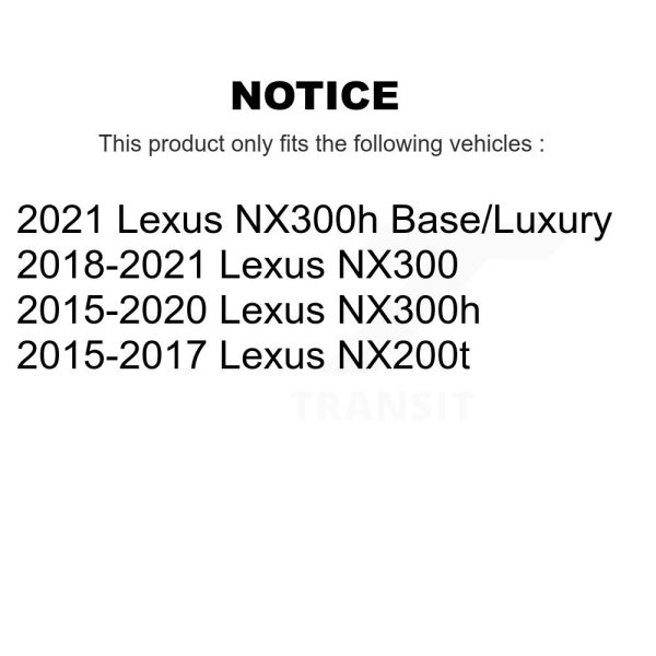 [Front] Wheel Bearing Hub Assembly 70-513424 For Lexus NX300 NX200t NX300h - Image 2