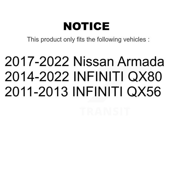 [Rear] Wheel Bearing Hub Assembly 70-541016 For INFINITI QX80 Nissan Armada QX56 - Image 2