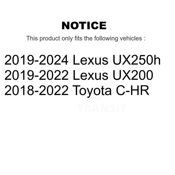 [Front] Wheel Bearing Hub Assembly 70-KH4000 For Toyota C-HR Lexus UX250h UX200 - Image 2