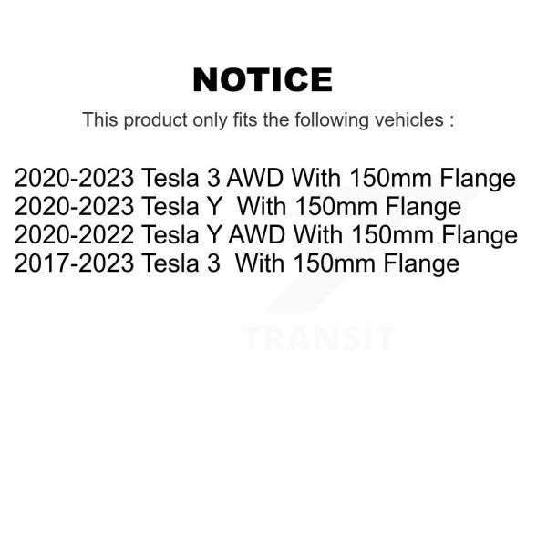 Wheel Bearing Hub Assembly 70-KH9201 For Tesla 3 Y With 150mm Flange - Image 2