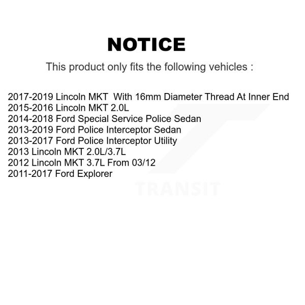 [Front Inner] Steering Tie Rod End 72-EV800893 For Ford Explorer Police Sedan - Image 2