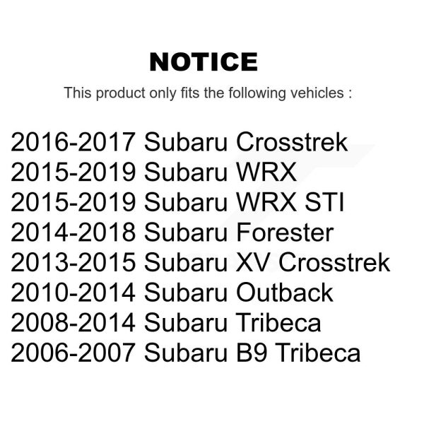 [Front] Suspension Stabilizer Bar Link Kit 72-K750084 For Subaru Forester XV WRX - Image 2