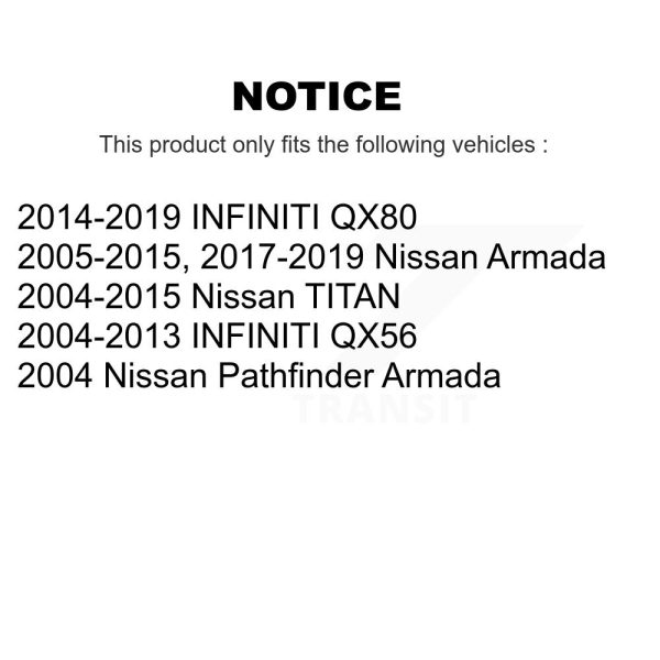 [Front] Suspension Stabilizer Bar Link Kit 72-K750146 For Nissan TITAN Armada - Image 2