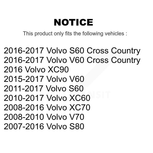 [Front] Suspension Stabilizer Bar Link Kit 72-K750158 For Volvo XC60 XC70 S60 - Image 2