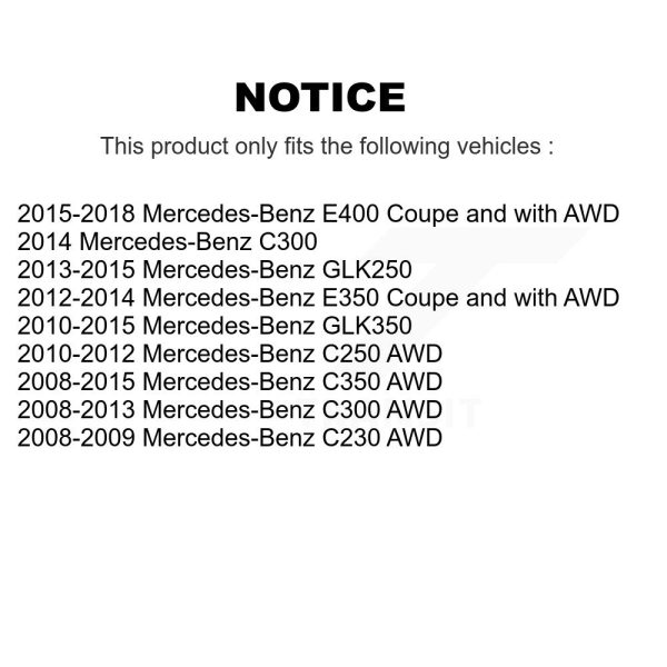 [Front Left] Suspension Stabilizer Bar Link Kit 72-K750335 For Mercedes-Benz - Image 2