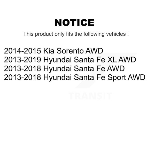 [Rear Right] Suspension Stabilizer Bar Link Kit 72-K750665 For Hyundai Santa Fe - Image 2