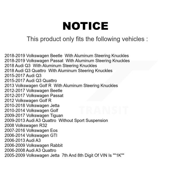 [Front Right Lower] Suspension Ball Joint 72-K80663 For Volkswagen Jetta Tiguan - Image 2