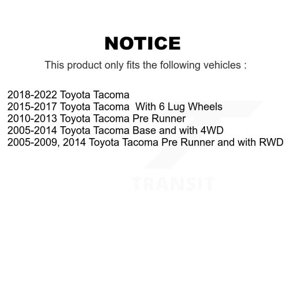 [Front Left] Suspension Stabilizer Bar Link Kit 72-K80948 For Toyota Tacoma - Image 2
