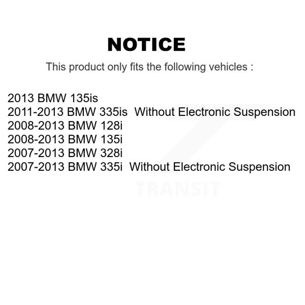 [Rear Lower] Suspension Strut Hardware Kit 73-907985 For BMW 328i 335i 128i 135i - Image 2