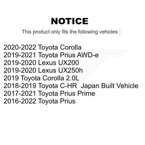 [Front] Suspension Strut Hardware Kit 73-TQ5913 For Toyota Corolla Prius Prime - Image 2