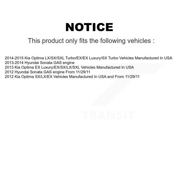 [Front Right] Suspension Strut 78-72588 For Hyundai Sonata Kia Optima - Image 2