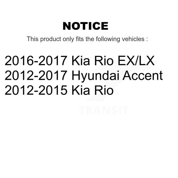 [Front Left] Suspension Strut 78-72707 For Hyundai Accent Kia Rio - Image 2