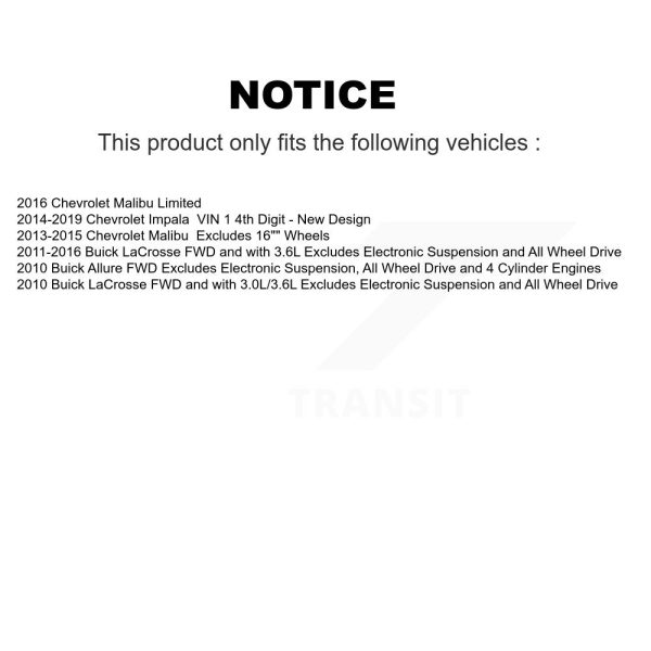 [Front Left] Suspension Strut Coil Spring Assembly 78A-11035 For Chevrolet Buick - Image 2