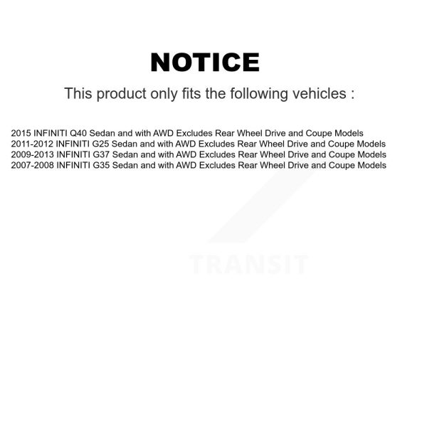 [Front Left] Suspension Strut Coil Spring Assembly 78A-11415 For INFINITI G37 - Image 2