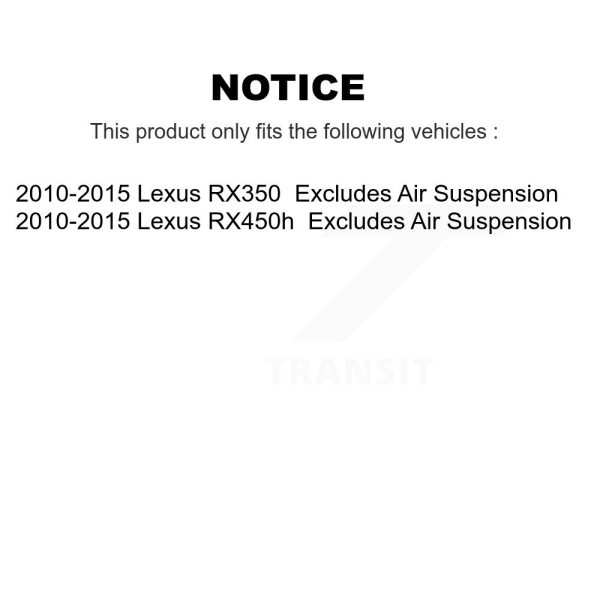 [Front Right] Suspension Strut Coil Spring Assembly 78A-11628 For Lexus RX350 - Image 2