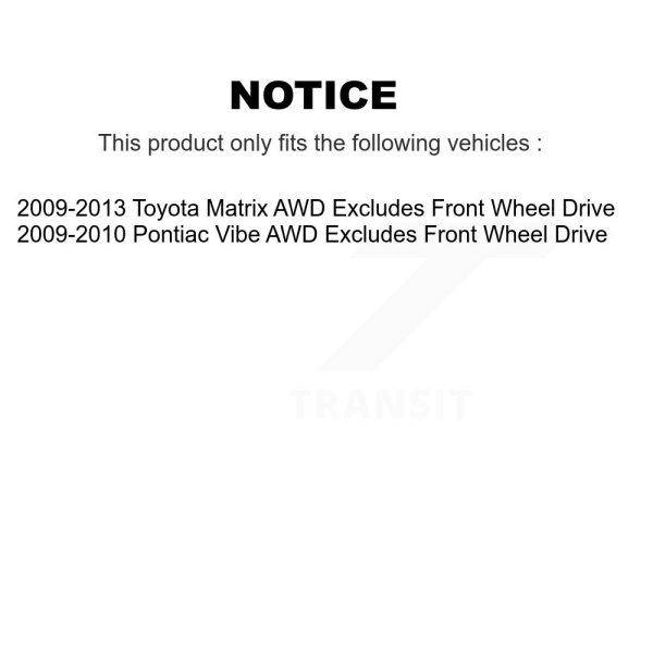 [Rear Left] Suspension Strut Coil Spring Assembly 78A-15375 For Toyota Matrix - Image 2