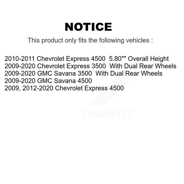 [Rear] Disc Brake Rotor 8-580687 For GMC Savana 3500 Chevrolet Express 4500 - Image 2