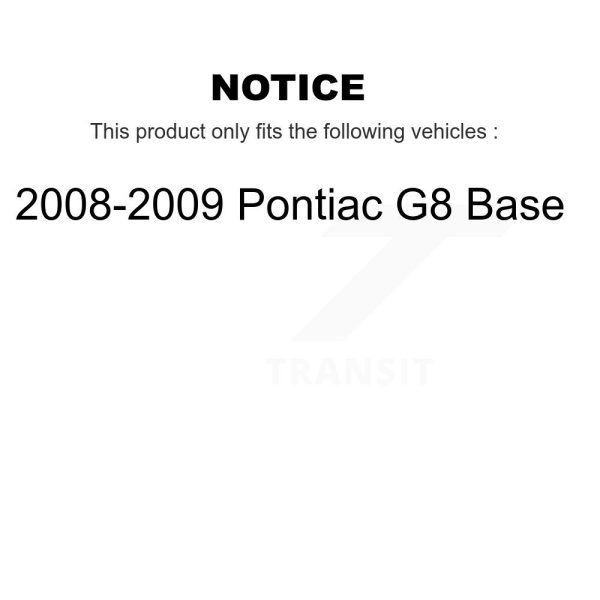 [Front] Disc Brake Rotor 8-580718 For 2008-2009 Pontiac G8 Base - Image 2