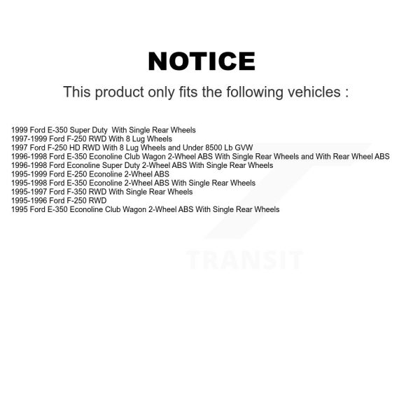 [Front] Disc Brake Rotor Hub Assembly 8-66527 For Ford F-250 F-350 E-350 HD Duty - Image 2