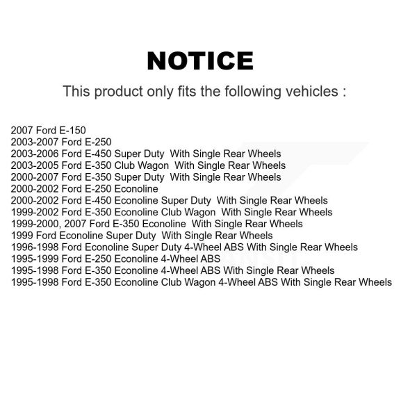 [Front] Disc Brake Rotor Hub Assembly 8-66528 For Ford E-350 Super Duty E-250 - Image 2