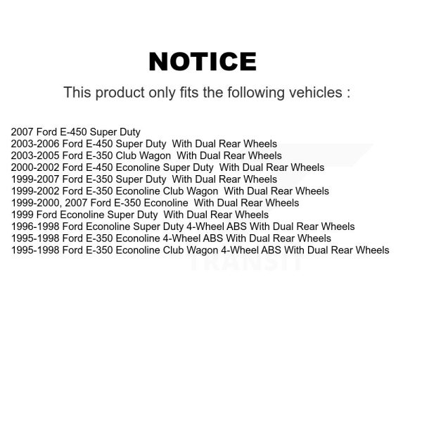 [Front] Disc Brake Rotor Hub Assembly 8-66529 For Ford E-350 Super Duty Club - Image 2