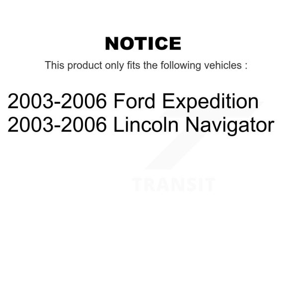 [Rear] Disc Brake Rotor 8-680106 For 2003-2006 Ford Expedition Lincoln Navigator - Image 2