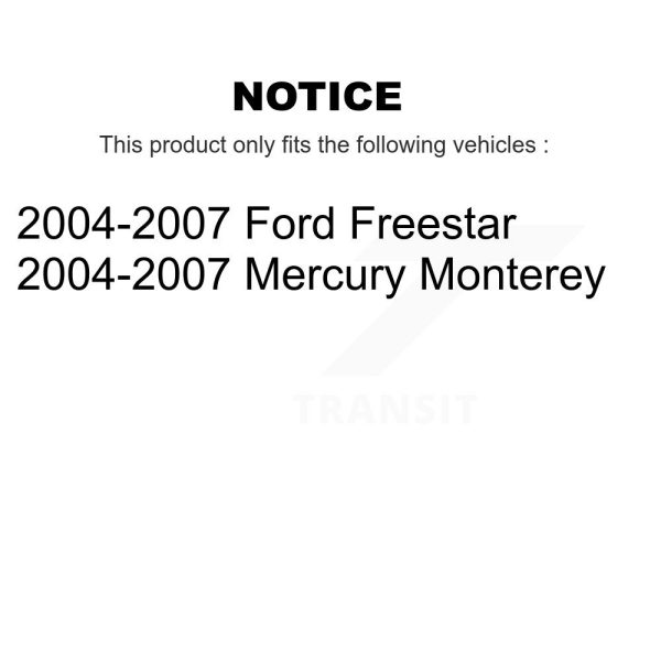 [Rear] Disc Brake Rotor 8-680189 For 2004-2007 Ford Freestar Mercury Monterey - Image 2