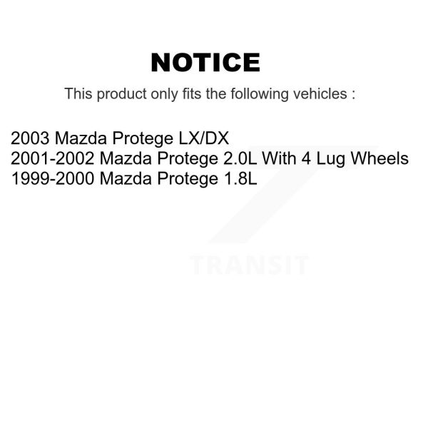 [Front] Disc Brake Rotor 8-96818 For Mazda Protege - Image 2