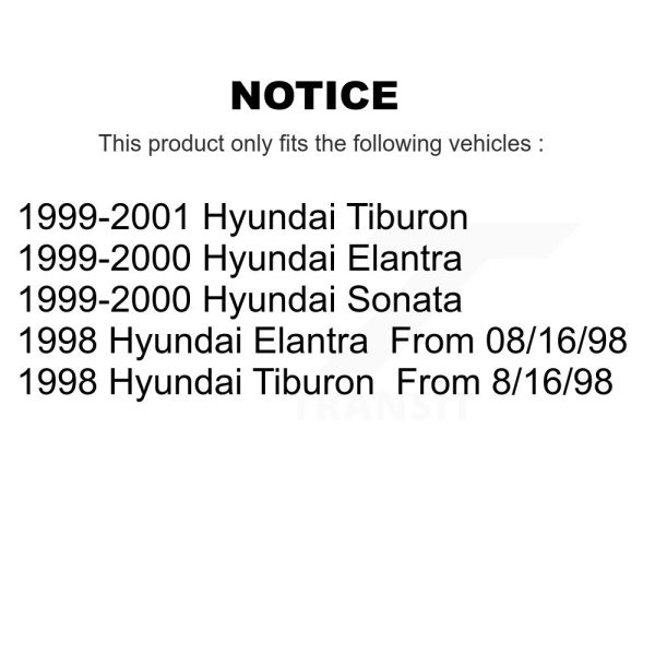 [Front] Disc Brake Rotor 8-96989 For Hyundai Tiburon Elantra Sonata - Image 2