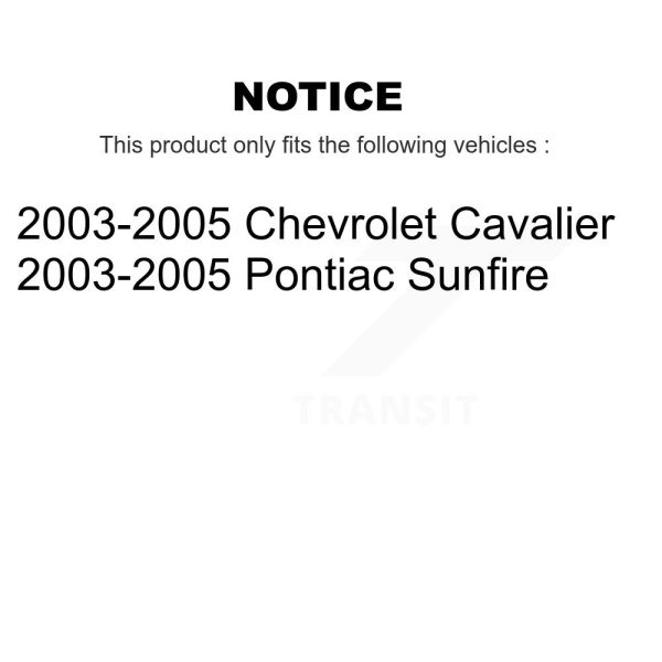 [Rear] Brake Drum 8-9746 For 2003-2005 Pontiac Sunfire Chevrolet Cavalier - Image 2