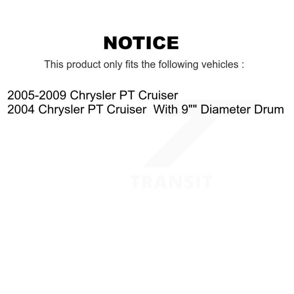 [Rear] Brake Drum 8-9760 For Chrysler PT Cruiser - Image 2