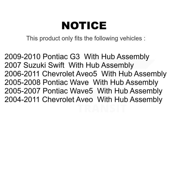 [Rear] Brake Drum 8-97762 For Chevrolet Aveo Pontiac Aveo5 Wave G3 Suzuki Swift - Image 2