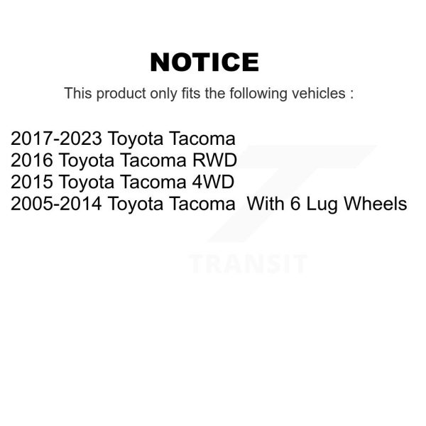 [Rear] Brake Drum 8-9779 For Toyota Tacoma - Image 2