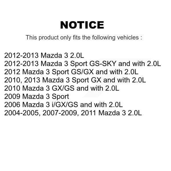[Front] Disc Brake Rotor 8-980295 For Mazda 3 Sport - Image 2