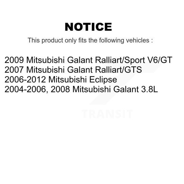 [Front] Disc Brake Rotor 8-980455 For Mitsubishi Eclipse Galant - Image 2