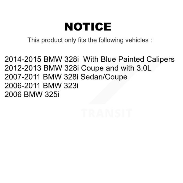 [Rear] Disc Brake Rotor 8-980490 For BMW 323i 328i 325i - Image 2