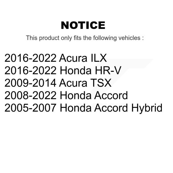 [Rear] Disc Brake Rotor 8-980577 For Honda Accord HR-V Acura ILX TSX - Image 2