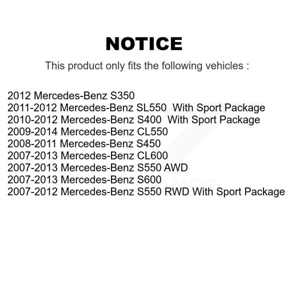 [Front] Disc Brake Rotor 8-980743 For Mercedes-Benz S550 S450 SL550 CL550 S350 - Image 2