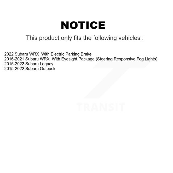 [Rear] Disc Brake Rotor 8-981956 For Subaru Outback WRX Legacy - Image 2
