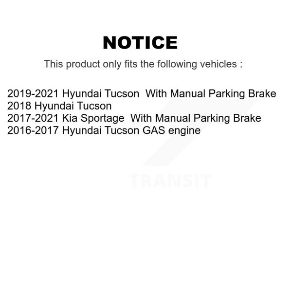 [Rear] Disc Brake Rotor 8-982104 For Hyundai Tucson Kia Sportage - Image 2