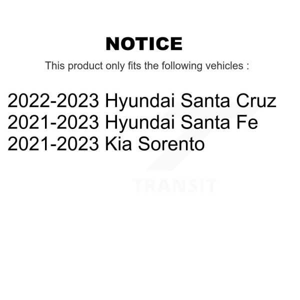 [Front] Disc Brake Rotor 8-982817 For Hyundai Santa Fe Kia Sorento Cruz - Image 2