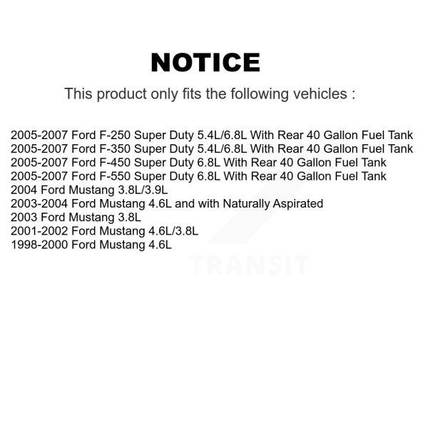 Electric Fuel Pump AGY-00210036 For Ford Mustang F-350 Super Duty F-250 F-550 - Image 2