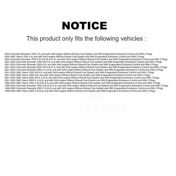 Fuel Pump Module Assembly AGY-00310193 For Chevrolet GMC Silverado 1500 2500 - Image 2